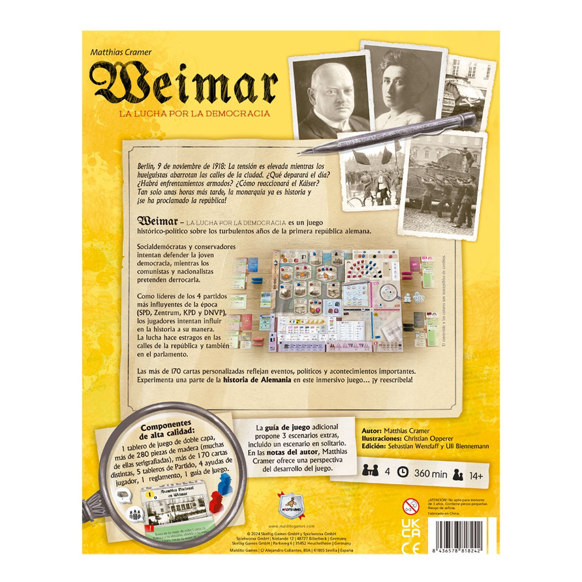 MDG Weimar: La Lucha por la Democracia (Español)-Juego