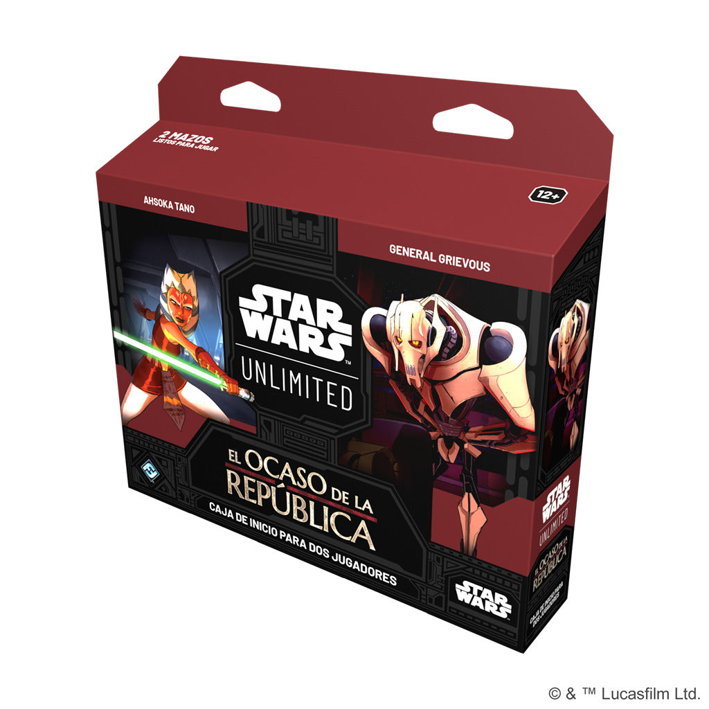 STAR WARS UNLIMITED - TWILIGHT OF THE REPUBLIC TWO-PLAYER STARTER ESPAÑOL
