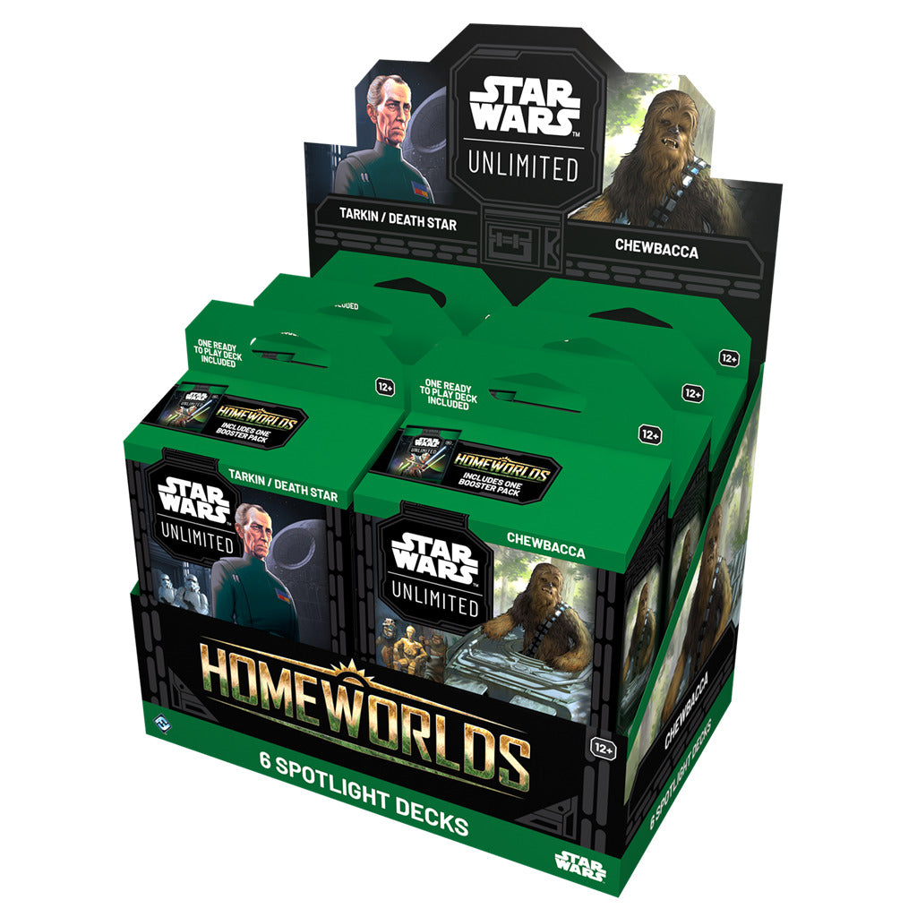 PREVENTA: Star Wars Unlimited – Homeworlds Spotlight Deck Display Español - TENTAMI - JUEGOS